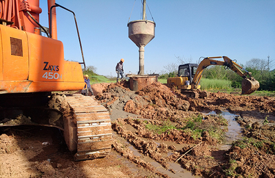 527國道崇仁江大橋樁基工程圓滿完工，高效混凝土切割技術(shù)保障施工質(zhì)量